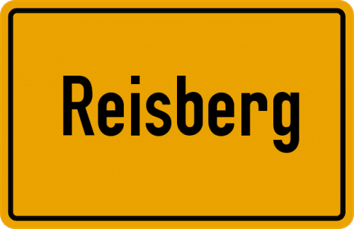 Ortsschild Reisberg