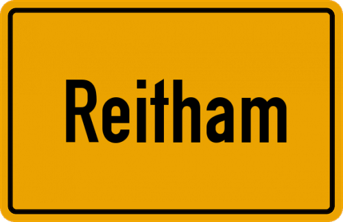 Ortsschild Reitham