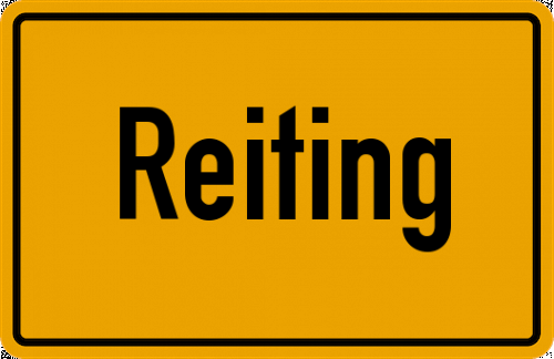 Ortsschild Reiting