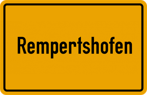 Ortsschild Rempertshofen