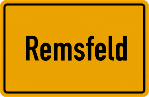 Ortsschild Remsfeld