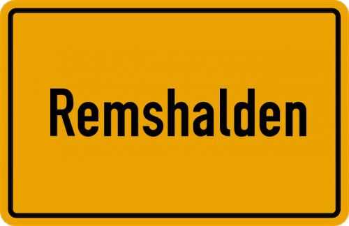 Ortsschild Remshalden