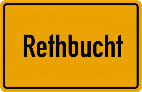 Ortsschild Rethbucht