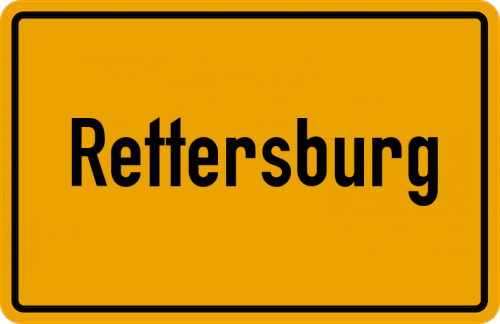 Ortsschild Rettersburg