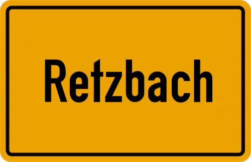 Ortsschild Retzbach