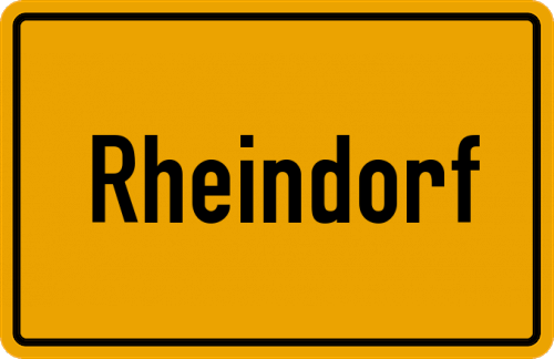 Ortsschild Rheindorf