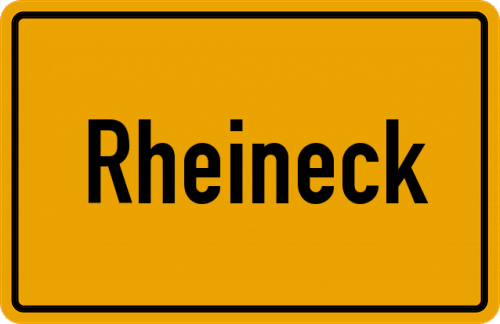 Ortsschild Rheineck