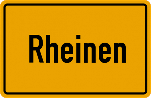 Ortsschild Rheinen