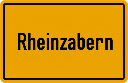 Ortsschild Rheinzabern