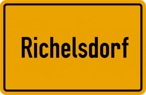 Ortsschild Richelsdorf