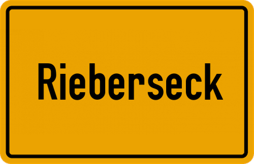 Ortsschild Rieberseck