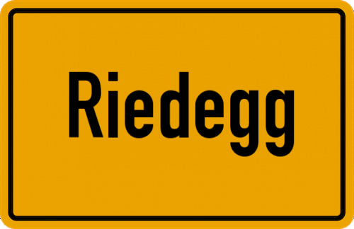 Ortsschild Riedegg
