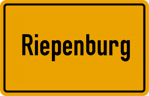 Ortsschild Riepenburg