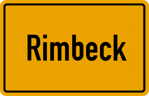 Ortsschild Rimbeck