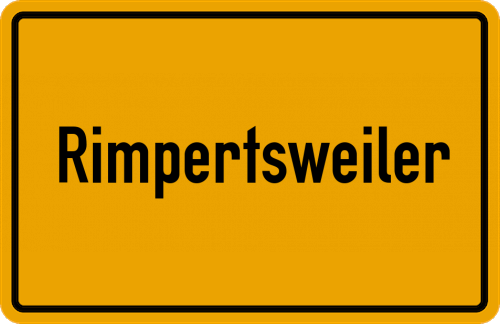 Ortsschild Rimpertsweiler
