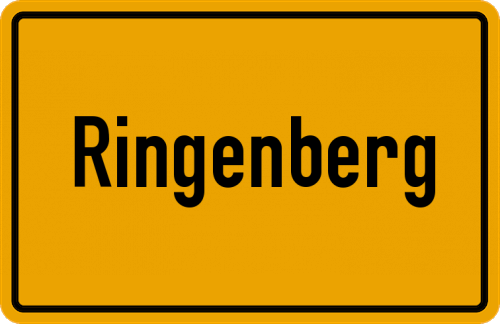 Ortsschild Ringenberg, Allgäu