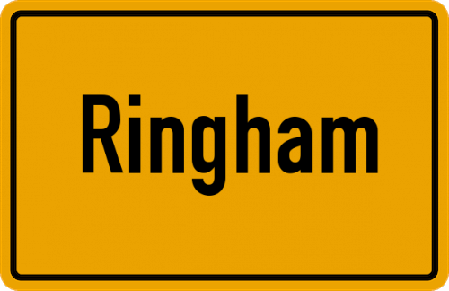 Ortsschild Ringham