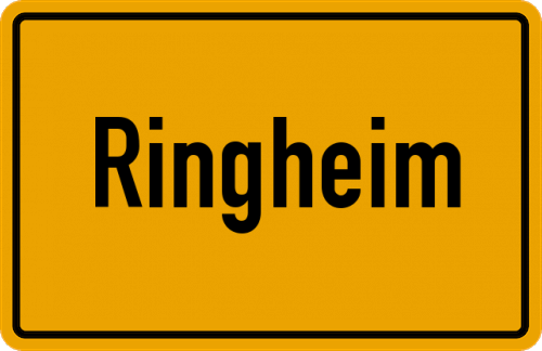 Ortsschild Ringheim