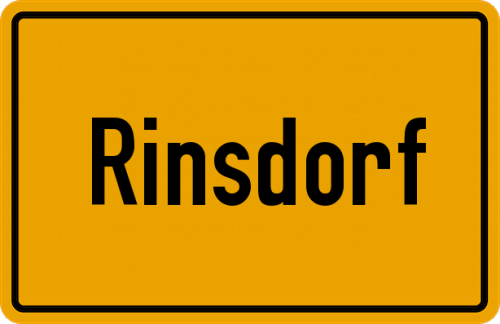 Ortsschild Rinsdorf