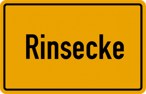 Ortsschild Rinsecke