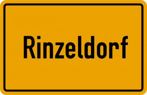 Ortsschild Rinzeldorf
