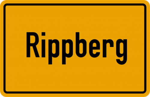 Ortsschild Rippberg