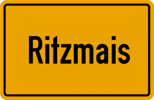 Ortsschild Ritzmais