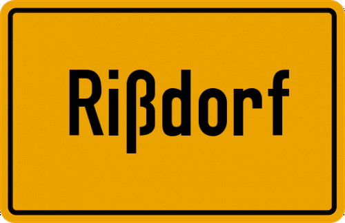 Ortsschild Rißdorf
