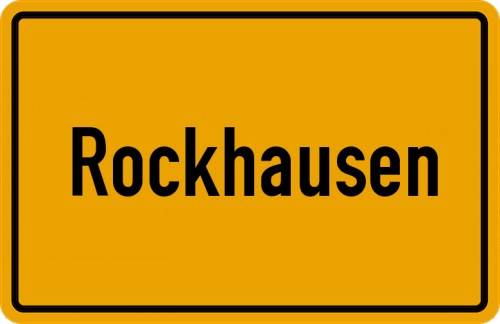 Ortsschild Rockhausen