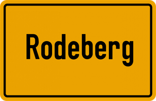 Ortsschild Rodeberg