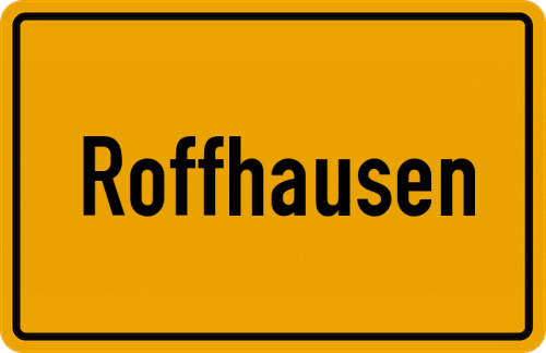 Ortsschild Roffhausen