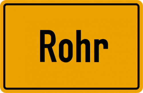 Ortsschild Rohr, Eifel