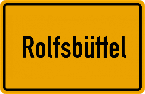 Ortsschild Rolfsbüttel