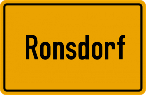 Ortsschild Ronsdorf