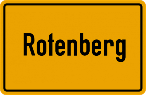 Ortsschild Rotenberg