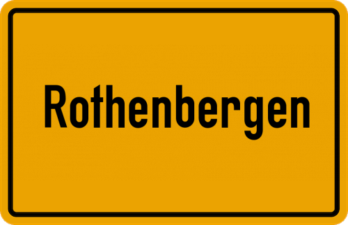 Ortsschild Rothenbergen