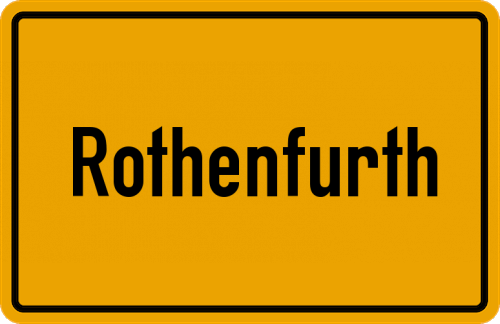 Ortsschild Rothenfurth