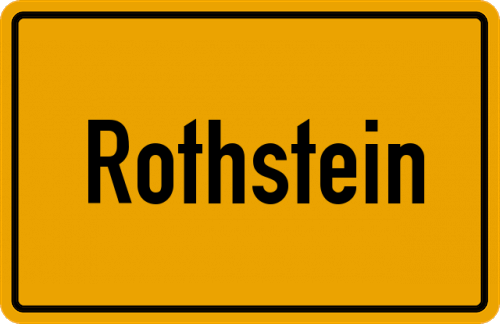 Ortsschild Rothstein