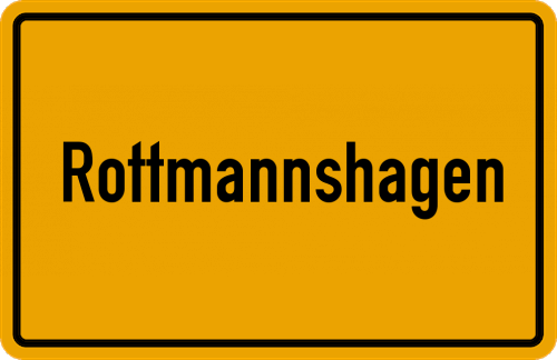 Ortsschild Rottmannshagen