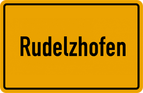 Ortsschild Rudelzhofen