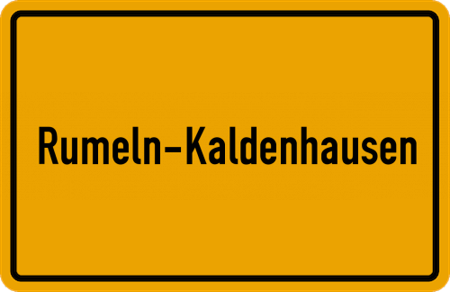 Ortsschild Rumeln-Kaldenhausen