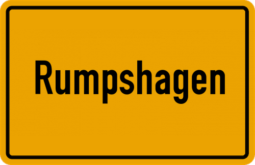 Ortsschild Rumpshagen