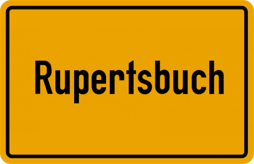 Ortsschild Rupertsbuch