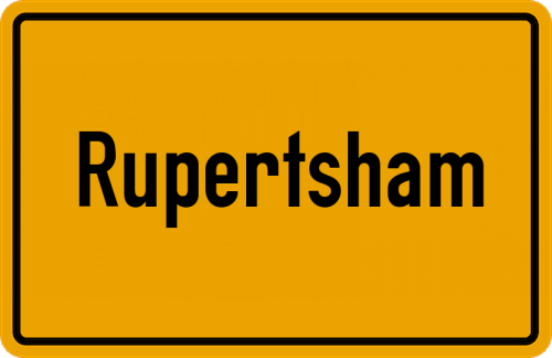 Ortsschild Rupertsham