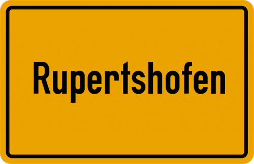 Ortsschild Rupertshofen