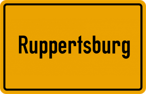 Ortsschild Ruppertsburg