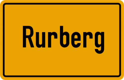 Ortsschild Rurberg