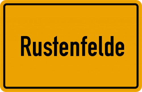 Ortsschild Rustenfelde