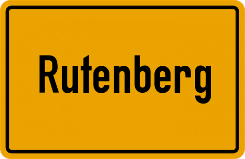 Ortsschild Rutenberg
