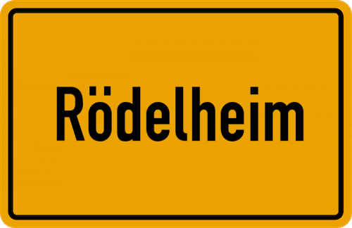 Ortsschild Rödelheim